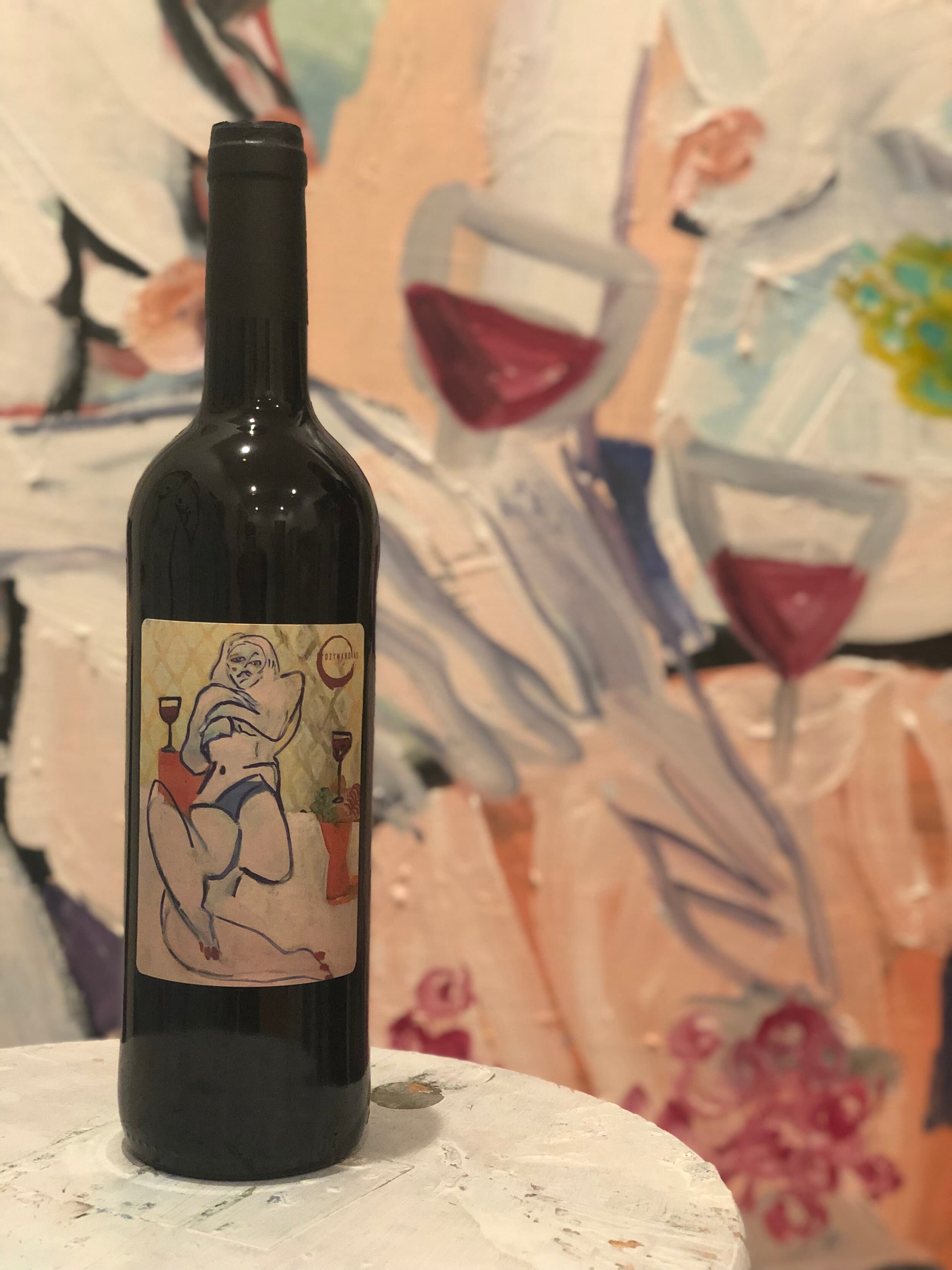 An Ozymandias Wines bottle, the Cuvée Jay Miriam